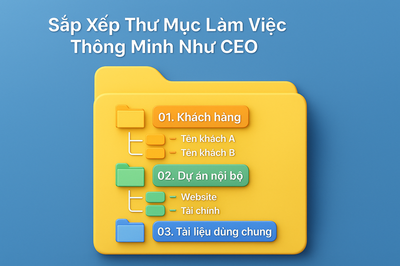 Cách Sắp Xếp Thư Mục Làm Việc Thông Minh Như CEO – Gọn Gàng, Dễ Quản Lý
